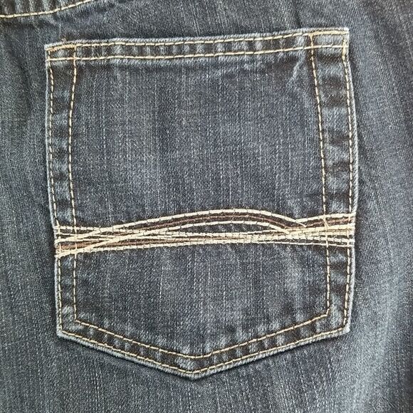 Warehouse One Jeans Men's Size 34/34 Black Washed Relaxed Straight Leg Denim - Picture 6 of 9